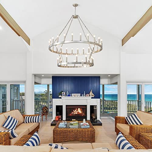 HHR 36 Light 48 Inch Chandelier with 2 Tiers