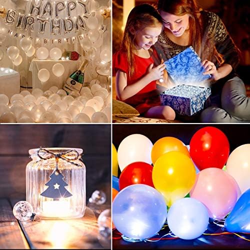 100pcs Warm White LED Balloon Light for Party Decorations