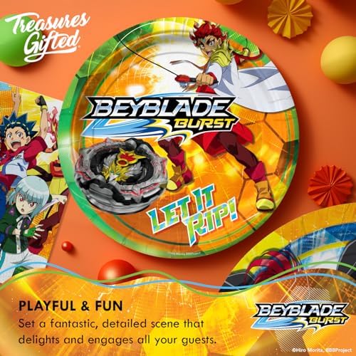 Treasures Gifted BEYBLADE BURST Party Plates 9in 16ct