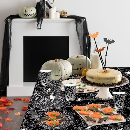 ZVK Halloween Spider Party Tableware Set 97 Pieces