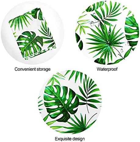 Hawaii Palm Leaves Tablecloths 3PCS for Luau Party Decoration