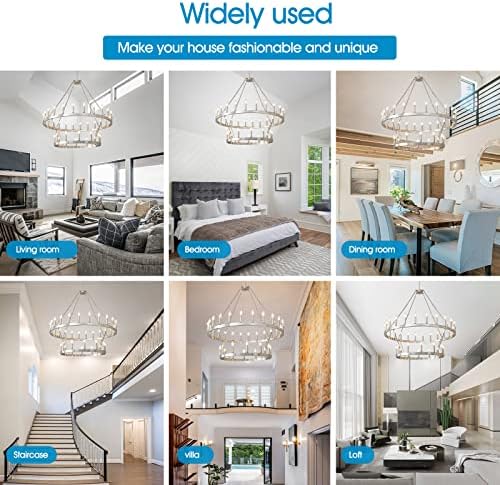 HHR 36 Light 48 Inch Chandelier with 2 Tiers