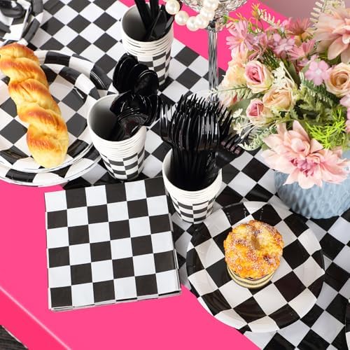 Oudain 162 Pcs Racing Car Tableware Set for 20 Guests