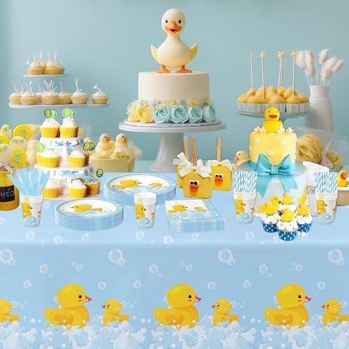 Rubber Duck Tableware Set for 24 Guests