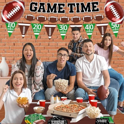 Football Party Supplies Kit for 24 Guests
