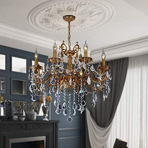 Crystal Chandeliers 8 Light Modern Ceiling Light Fixture
