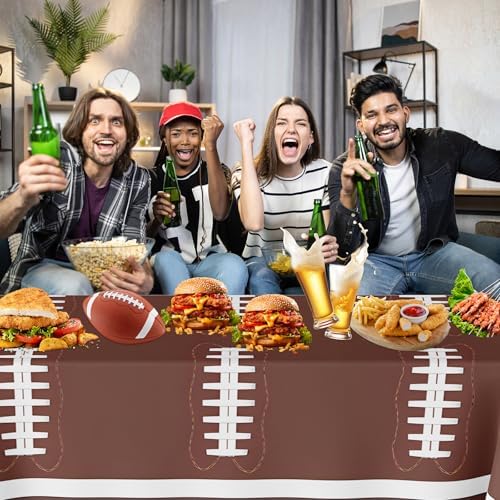 Football Party Decorations Tablecloths 54x108 Inch 2 Pack