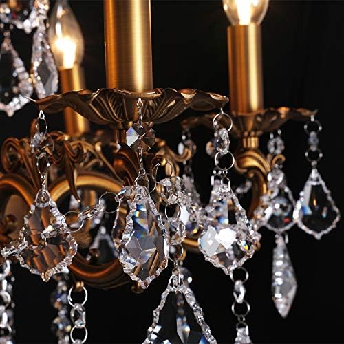 Crystal Chandeliers 8 Light Modern Ceiling Light Fixture