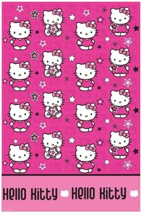 Hello Kitty Stars Party Plastic Table Cover 138x183cm