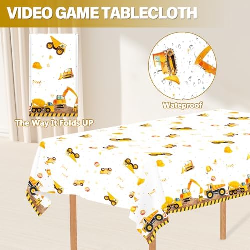 122Pcs Construction Birthday Party Set for 24 Guests