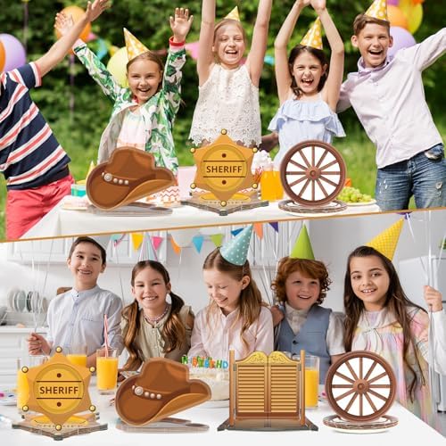 Western Cowboy Party Plates with 48 Pieces