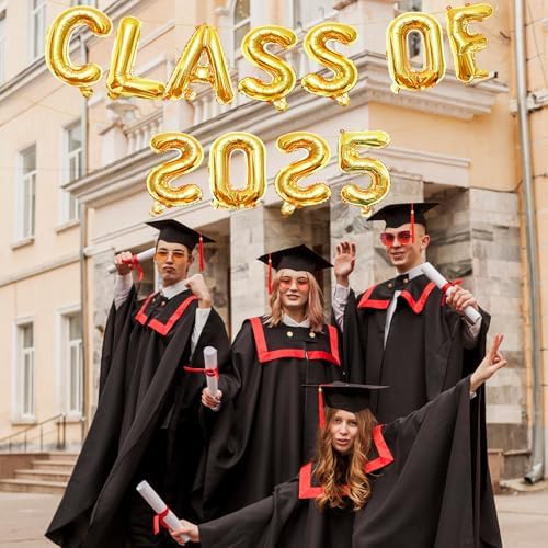Tedercle 16 Inches Class of 2025 Balloons Banner