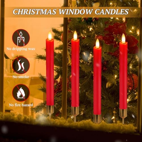 OCATO Flameless Candles with Remote 8 Pack LED Taper Candles