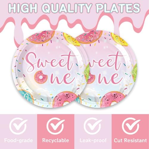 MASGY 41pcs Donut Party Supplies Birthday Set