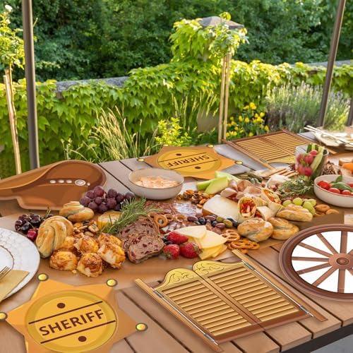 Western Cowboy Party Plates with 48 Pieces