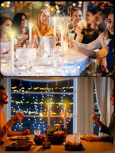 Treela 36 Piece Flameless Taper Candles 11 Inch LED 1