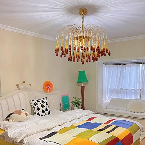 TOCHIC Crystal Gold Chandelier Modern Design