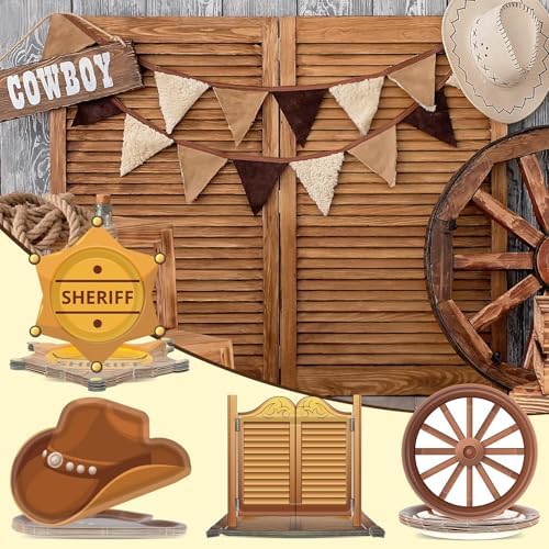 Western Cowboy Party Plates with 48 Pieces