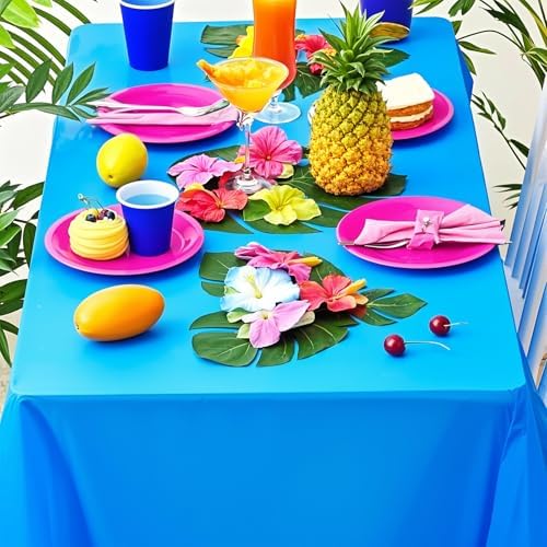 Oudain 76 Pcs Tropical Beach Party Decorations Set