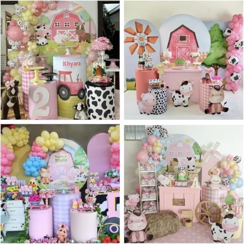 FiVan Farm Theme Pedestal Cover for Baby Birthday