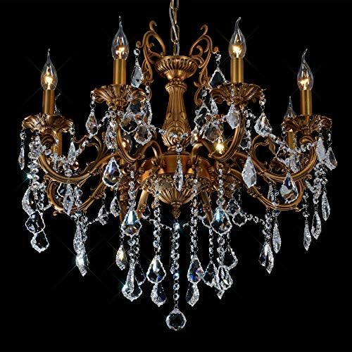 Crystal Chandeliers 8 Light Modern Ceiling Light Fixture