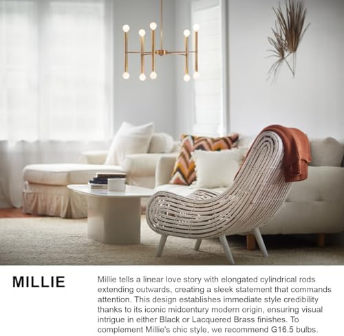 Lark Millie Ten Light Multi-Tier Convertible Chandelier