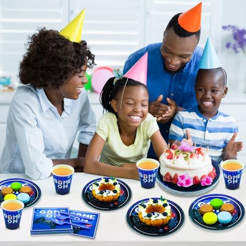 175 Pcs Video Game Party Tableware Set for 25 Guests