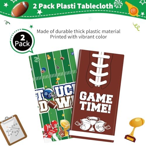 Football Party Decorations Tablecloths for Birthday and Game Themes