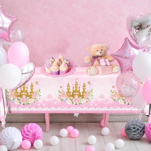 3 Pack Princess Tablecloths Birthday Decorations