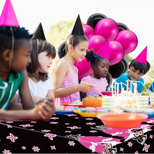 Gejoy 3 Pcs Ninja Theme Tablecloth for Parties