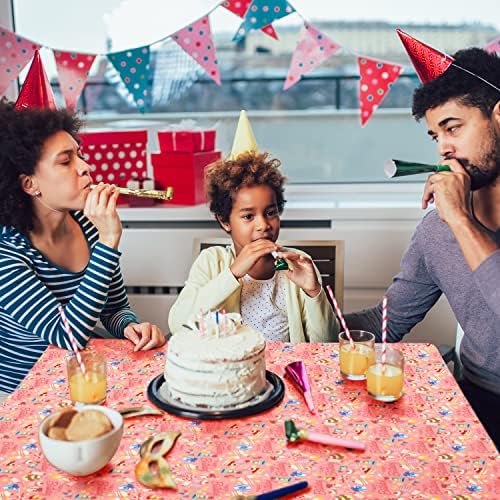 Happy Birthday Sweets Party Table Cover 108x54 Inches