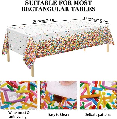 Durony 97 Pieces Confetti Tableware Set