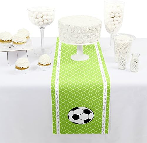 Big Dot of Happiness Goaaal Soccer Table Runner 12x60 Inches