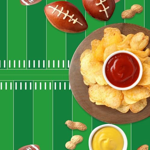 Football Tablecloth 2 PCS for Touchdown Party Decorations
