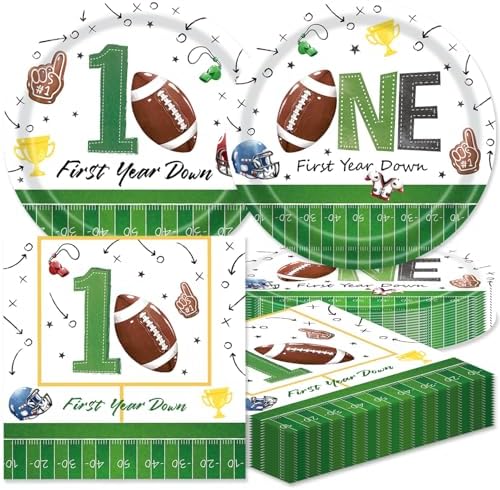 40Pcs Football Themed Birthday Tableware Set