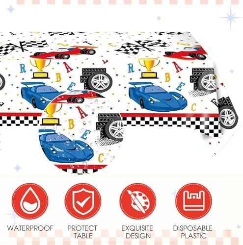 41Pcs Racing Car Tableware Set for Birthday Parties