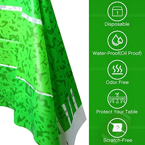 Tegeme Football Field Tablecloth 54x108 6 Pack