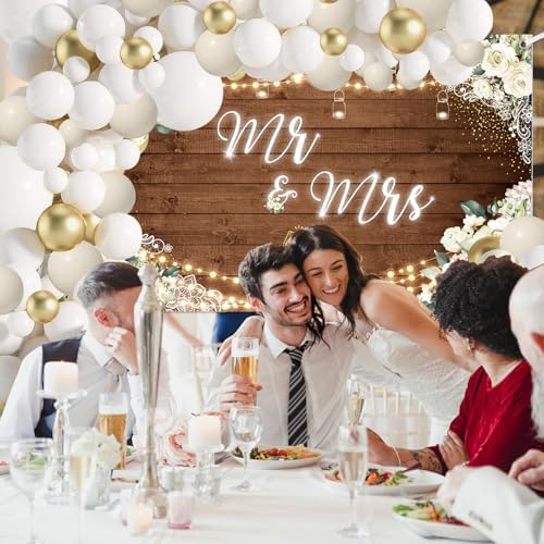 MEHOFOND Mr Mrs Balloon Decor Kit