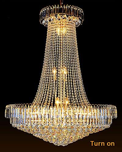 A Million Luxury Gold Chandelier with 8 K9 Crystal Lights