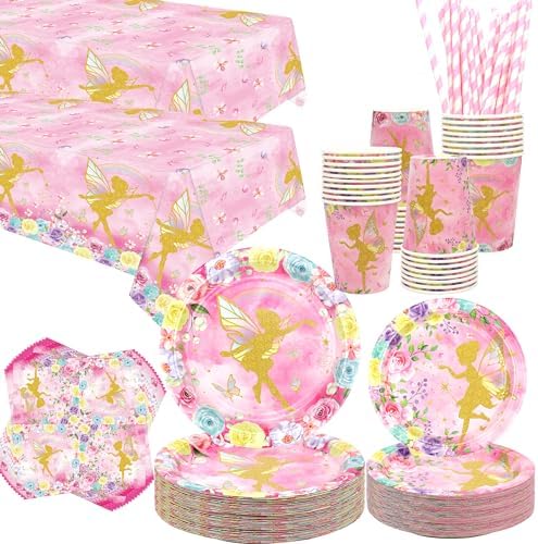 Fairy Party Tableware Set for 40 Guests