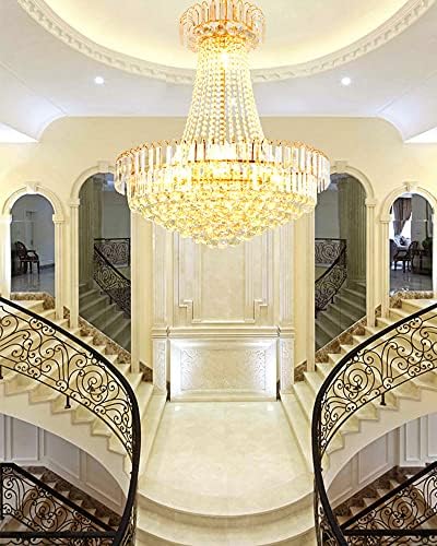 A Million Luxury Gold Chandelier with 8 K9 Crystal Lights