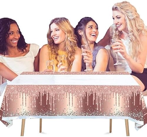 Egami Glitter Diamonds Happy Birthday Tablecloth 70x42 Inches