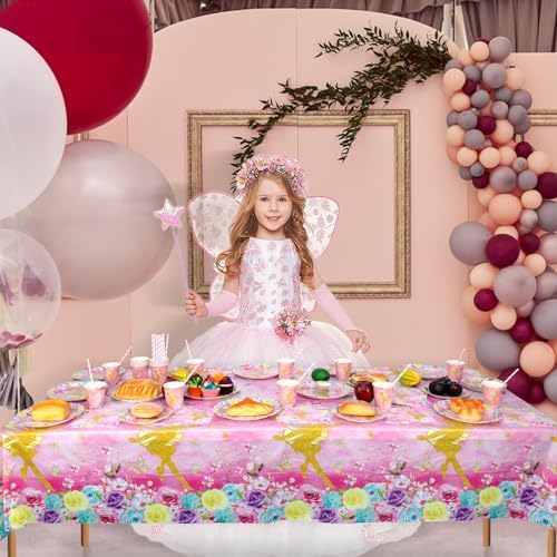 Fairy Party Tableware Set 20 Plates Cups Napkins for 20 Guests