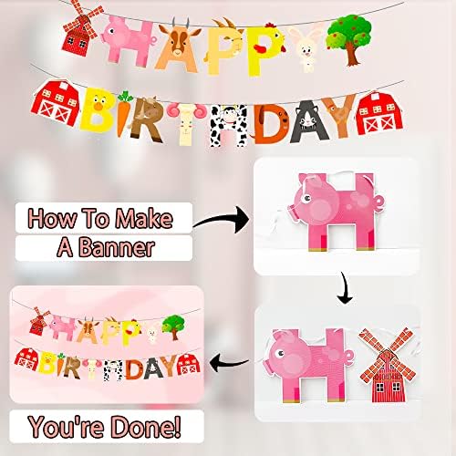 Farm House Fun Barnyard Animals Party Supplies 130pcs