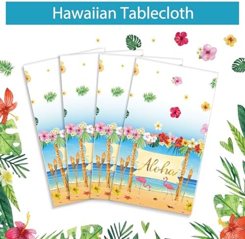 Flamingo Table Cover 6 Pcs Tropical Decor