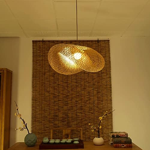 Retro Style Bamboo Pendant Chandelier E27