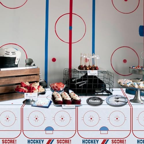 Hockey Birthday Tableware Set - 162Pcs for 40 Guests