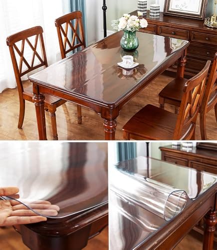 Clear Table Protector Ultra Smooth Vinyl Custom Desk Mat Cover 22x32 Inch