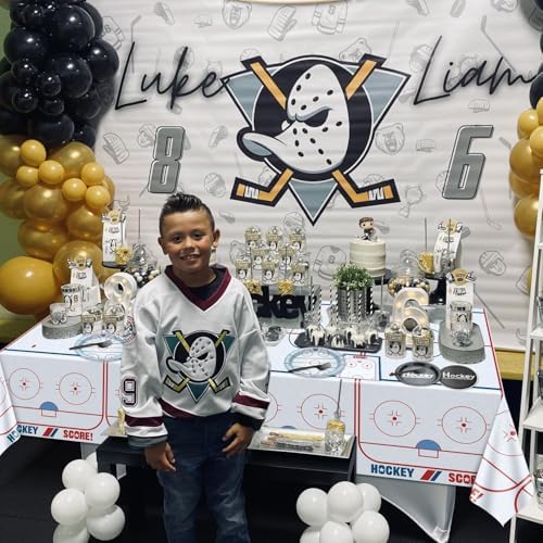 Hockey Birthday Tableware Set - 162Pcs for 40 Guests
