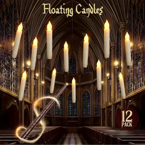 12 Pack Flameless Floating Candles with Remote Wand